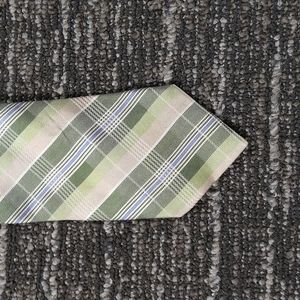 Jos. A. Bank green plaid tie